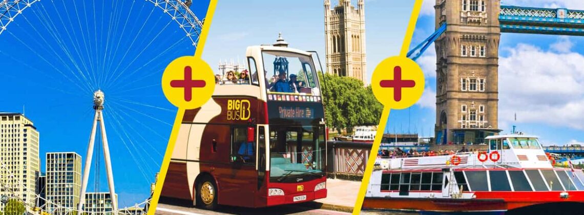 London Eye River Cruise Hop on Hop off Bus Tour